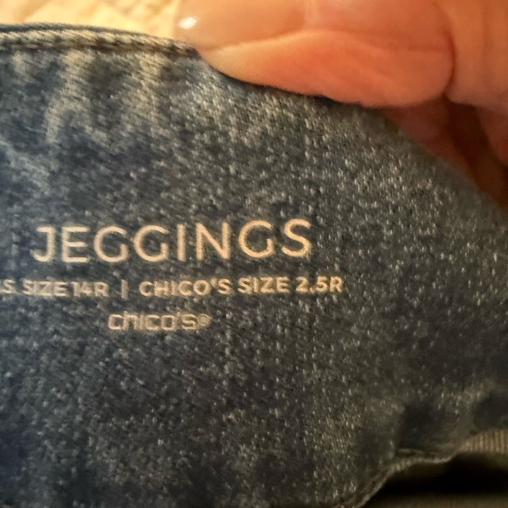 Denim leggings faded blue